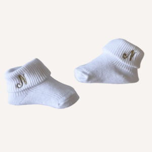 Chausettes de naissance blanches