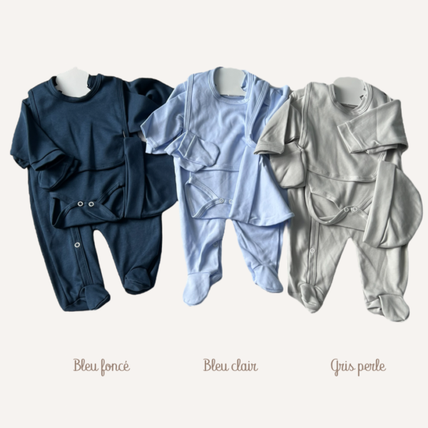 Tenues de naissance en coton 5 pièces