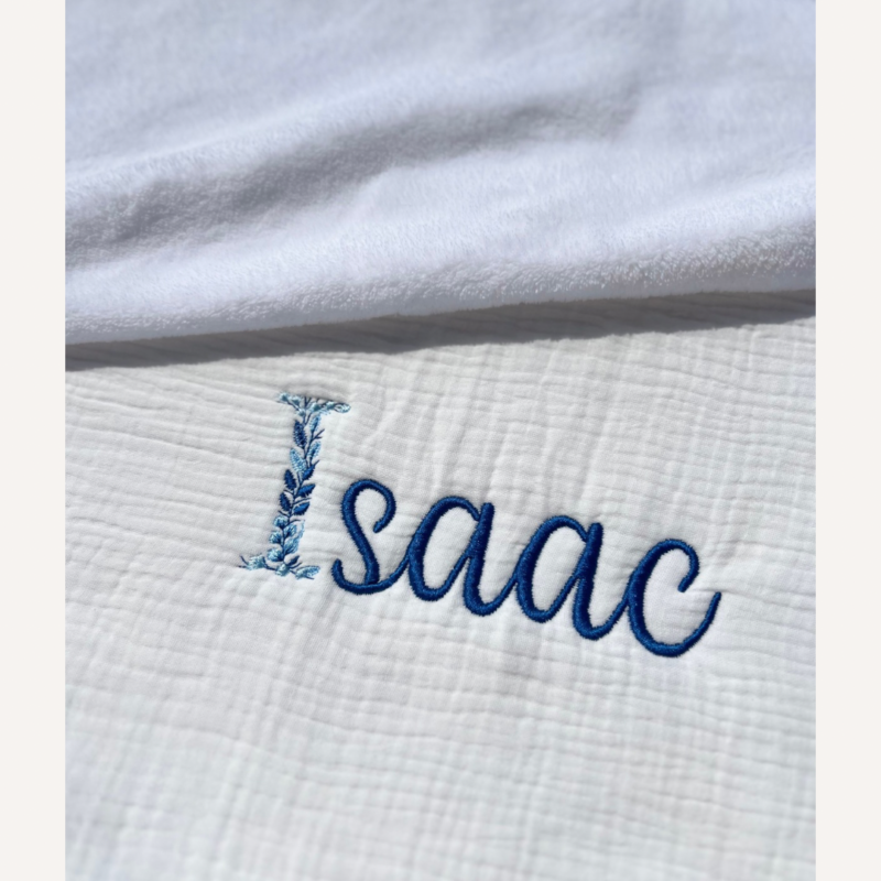 Couverture pour bébés et enfants personnalisée avec le prénom brodé