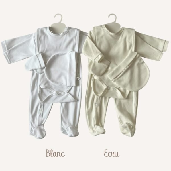 Tenue de naissance coton (5 pièces) – Image 4