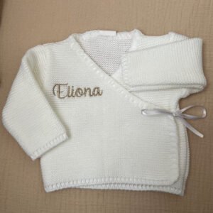 Gilet tricot blanc