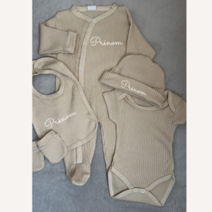 Tenue coton côtelé beige (5 pièces)