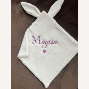 Doudou lapin tout doux - Fait main