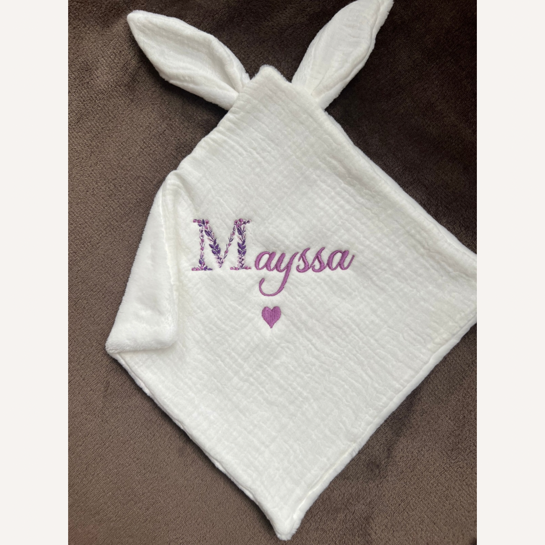 Doudou lapin tout doux - Fait main