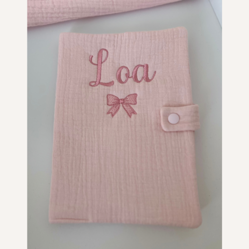 Protège carnet de santé - Fait main (plusieurs coloris)