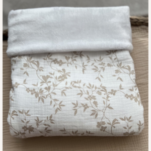 Couverture polaire/gaze de coton Linora