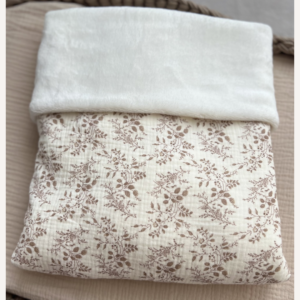 Couverture polaire/gaze de coton Morena