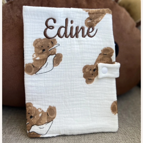 Protège carnet de santé Ourson