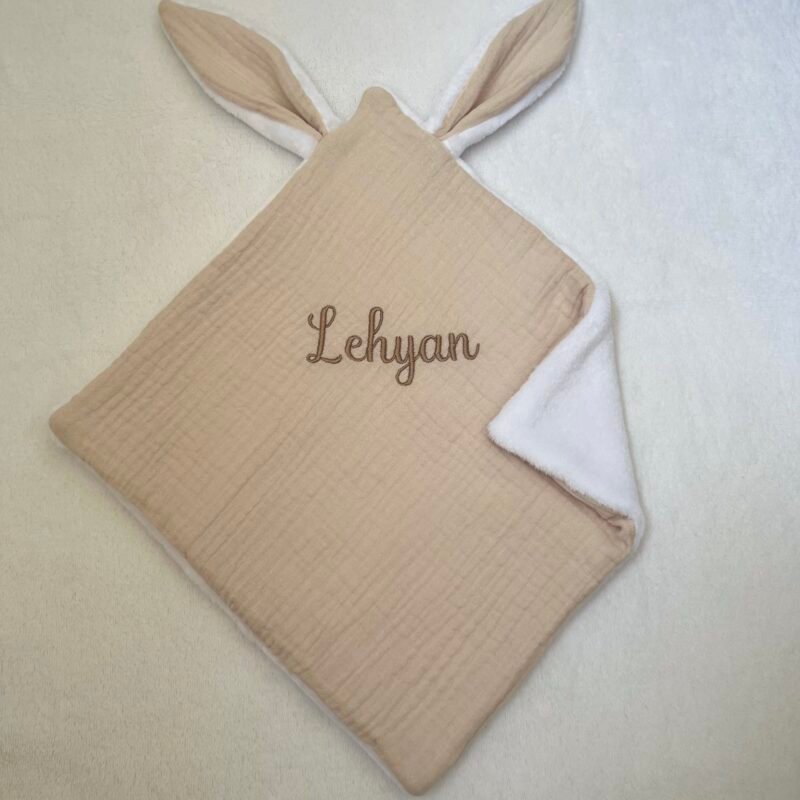 Doudou lapin - Fait main (plusieurs coloris)